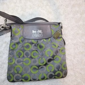 Coach Madison Op Art Signature Messenger Swingpack Crossbody Handbag